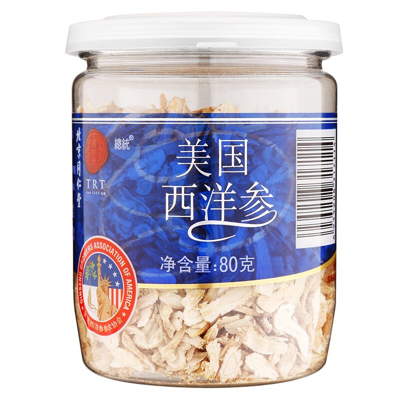 北京同仁堂 美国西洋参片80g