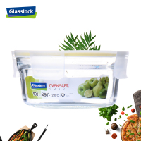 三光云彩(GLASSLOCK) 钢化耐热玻璃单品保鲜盒 ORCT 耐230℃烤箱用 900ml