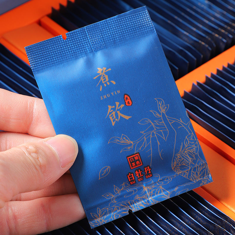 福鼎白茶方片2014老白茶小方片小茶饼花香白牡丹茶叶100片礼盒装高清大图