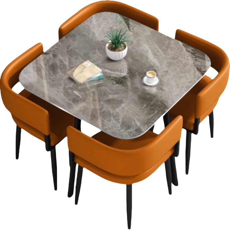 演发 餐桌90*90*75cm 套高清大图