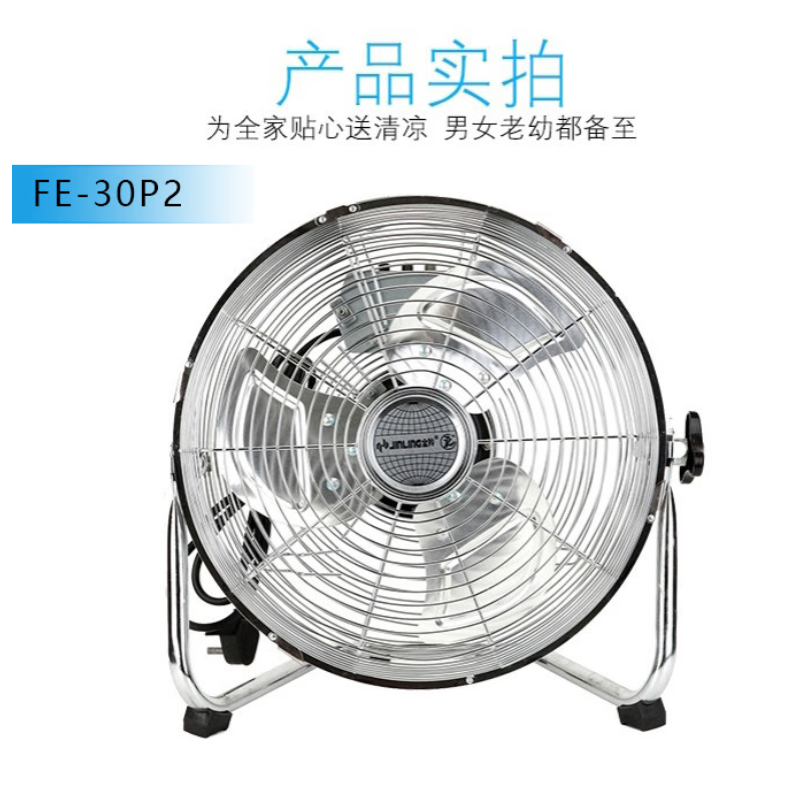 金羚电风扇工业台式强力趴地扇 FE-40P2 80W高清大图
