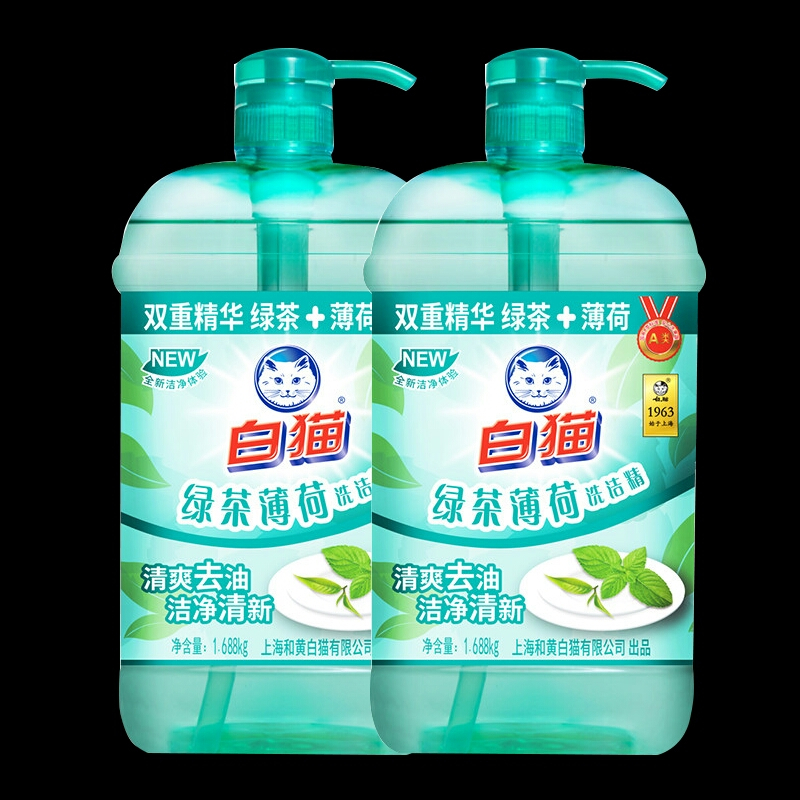 1.688kg绿茶薄荷洗洁精双重精华清爽去油洁净清新