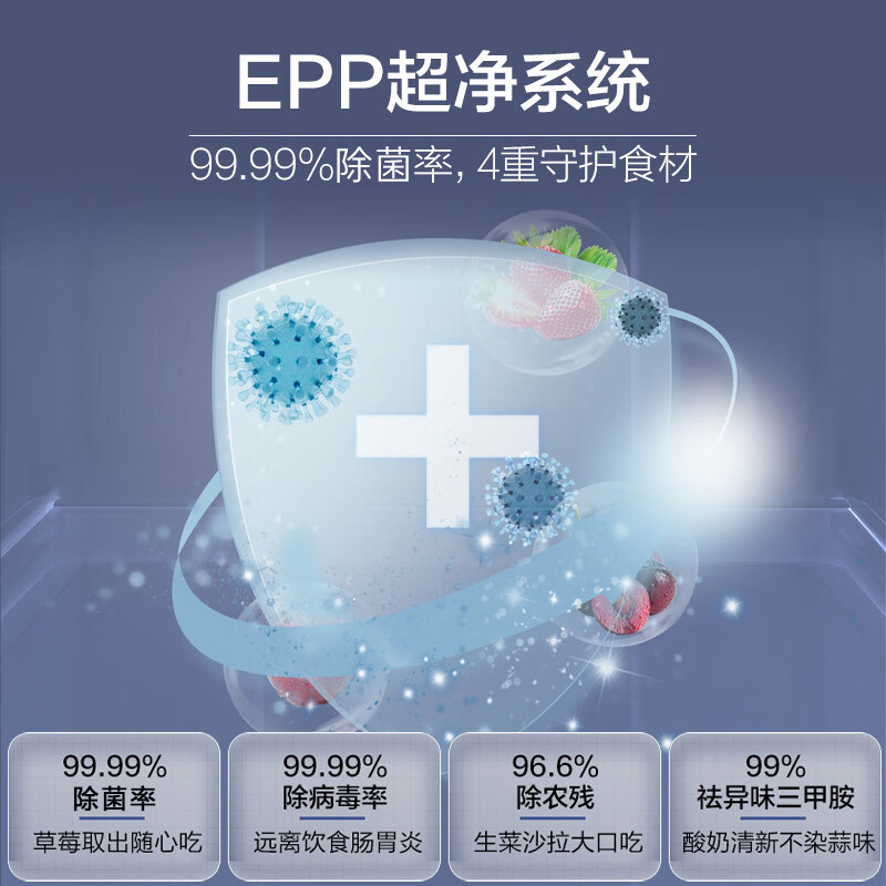 统帅(Leader)海尔出品三开门冰箱218升容量 一级能效风冷无霜变频家用小型超薄BCD-218WGLC3D7S9U1