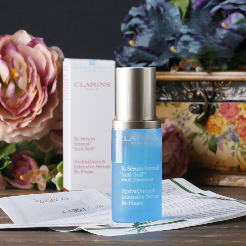 CLARINS 娇韵诗 恒润奇肌保湿精华液 30ml 小蓝瓶保湿精华 滋润营养 锁水舒缓 法国原装进口