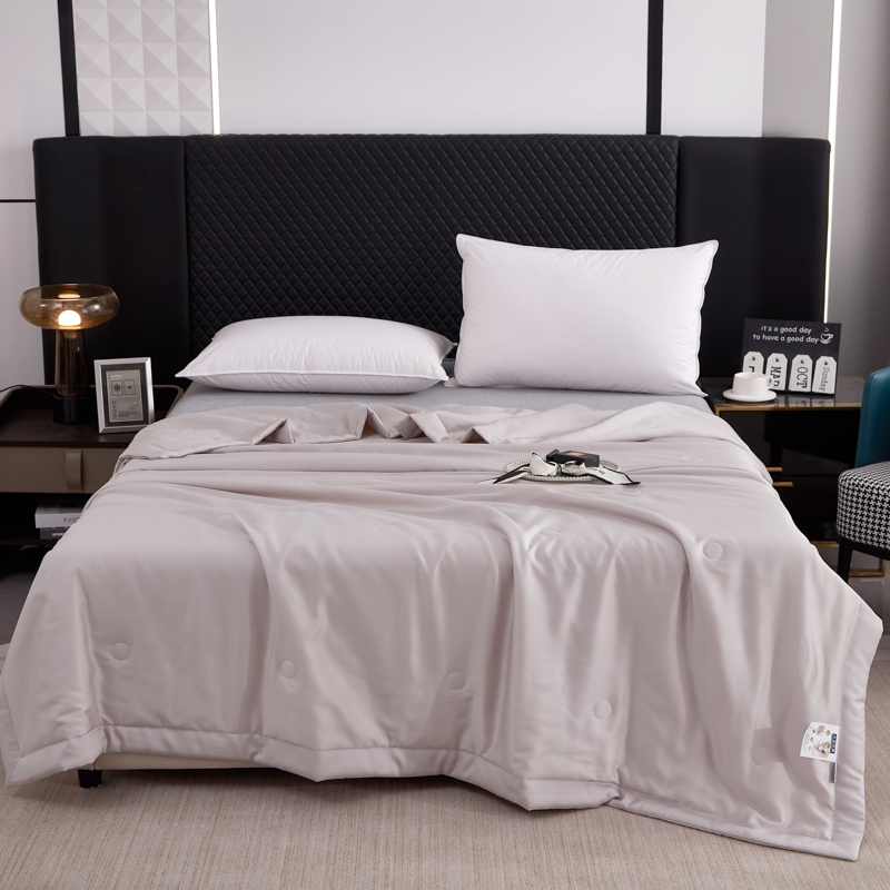 汉司家纺 150*200cm 天丝柔软丝滑水洗夏被空调被 1.00 件/条(计价单位:条)米灰