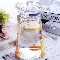 玻璃冷水壶家用水壶茶壶凉水壶果汁扎壶套装简约现代透明生活日用家居器皿 水具水杯