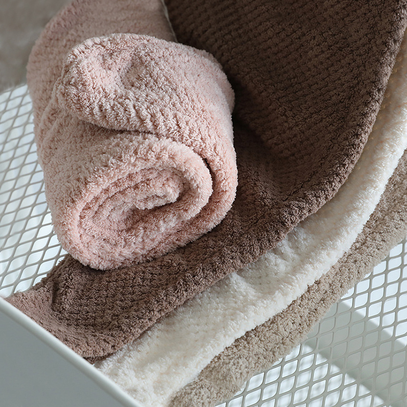 幸福派干发帽浴帽洗头发速干毛巾包头女可爱长发加厚干发巾