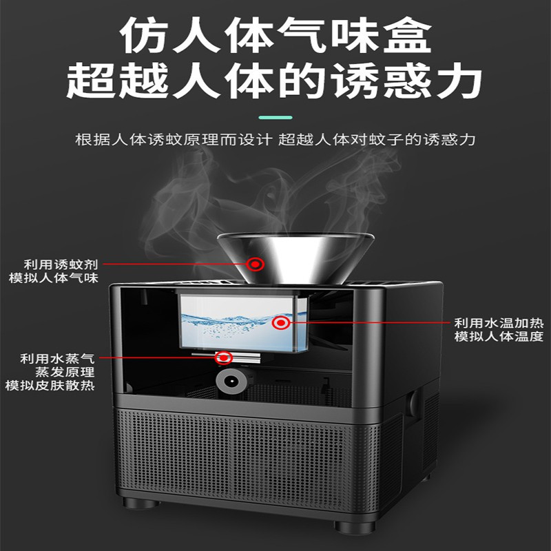 2020新款家用仿生灭蚊灯室内物理灭蚊插电式器防蚊子捕蚊 三维工匠 三台装(颜色备注)