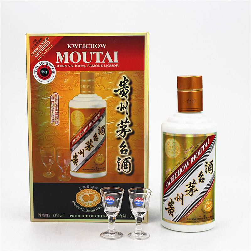 茅台/moutai 贵州茅台53度酱香型白酒 珍藏系列 出口版 卡慕茅台 375