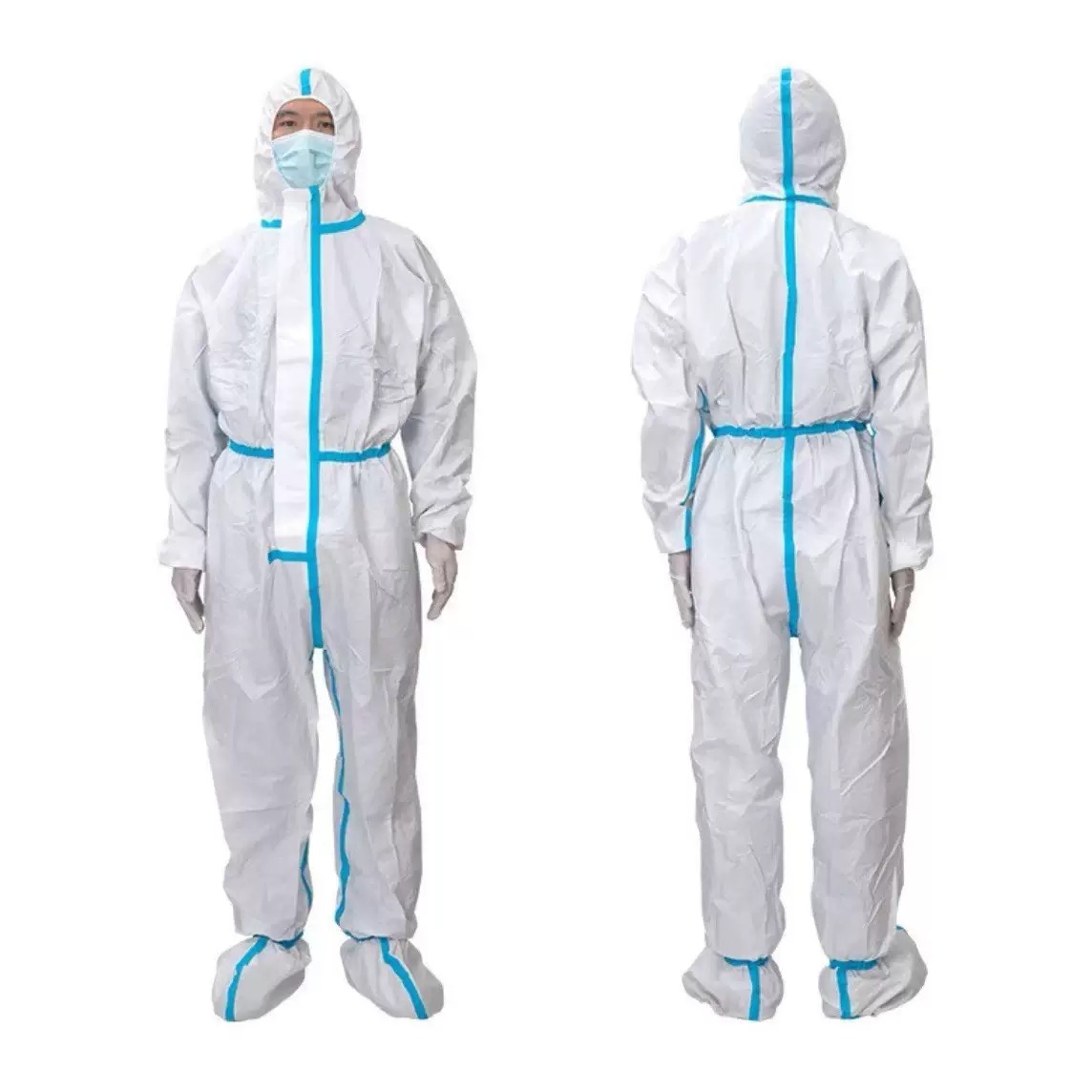 岱润 防护服 白色连体 件 一次性高清大图