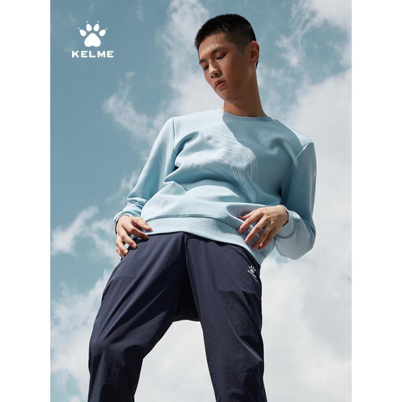 KELME卡尔美2020秋冬新款运动休闲卫衣男圆领商务时尚厚款套头衫