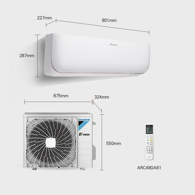 大金(DAIKIN) 大1匹 直流变频 FTXB326VCLW(含遥控器) 三级能效 智能操控 冷暖挂机空调