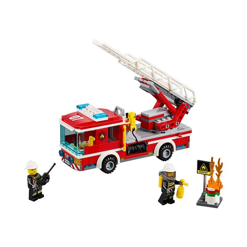 乐高(LEGO) 城市系列 云梯消防车 60107 5-12岁 积木玩具塑料 200块以上