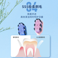 舒客牙刷护龈软毛细毛宽头牙刷情侣超细牙刷家庭装组合装深层清洁2支装