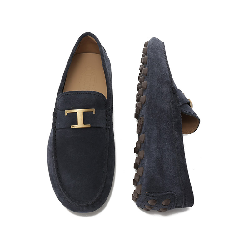 托德斯tods男士绒面革ttimeless麂皮乐福鞋豆豆鞋皮鞋单鞋xxm52k0gw61