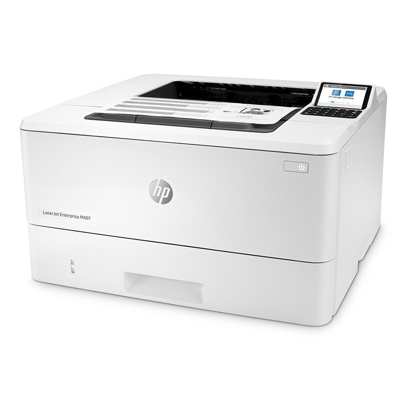 惠普(HP) M407DN 黑白激光打印机 自动双面网络打印 商务办公 标配