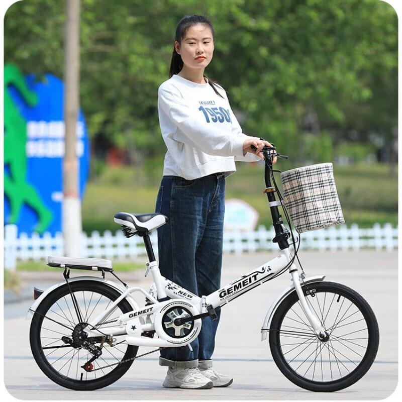 免安装变速折叠20 22寸轻便自行车男女通用大学生通勤款高清大图