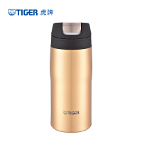 虎牌(tiger)保温杯MJC-A036 金色 304不锈钢保温杯 商务办公杯 单手易开水杯安全锁设计杯子360毫升