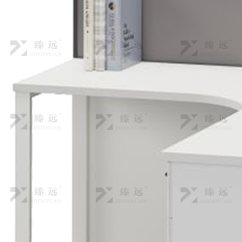 臻远 ZYGW-116屏风工作卡位职员桌办公桌 L型单人位高清大图