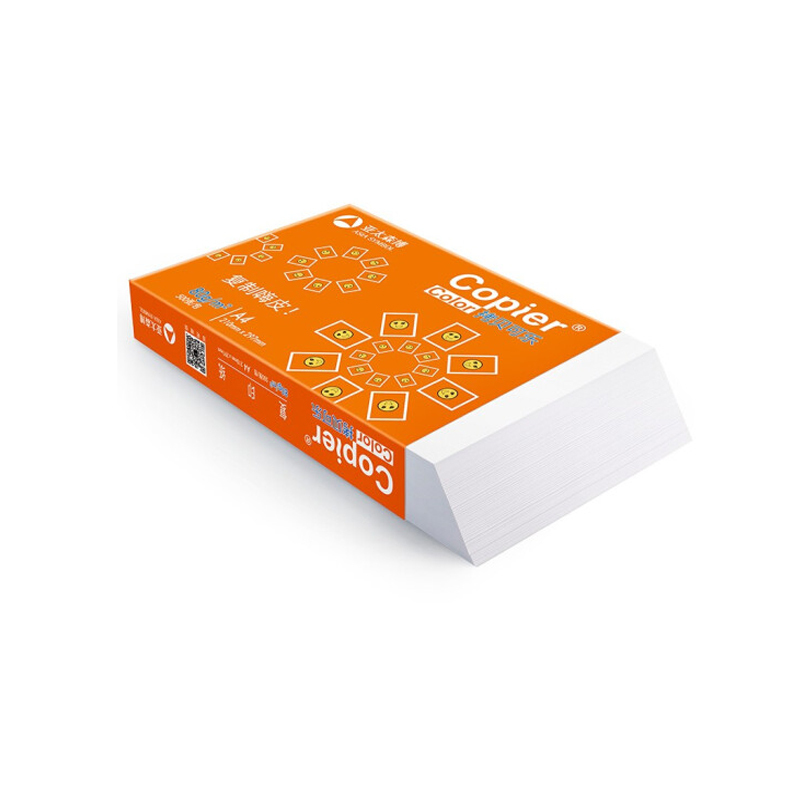 亚太森博 拷贝可乐A4 80g打印纸 橙可乐5包 500张/包