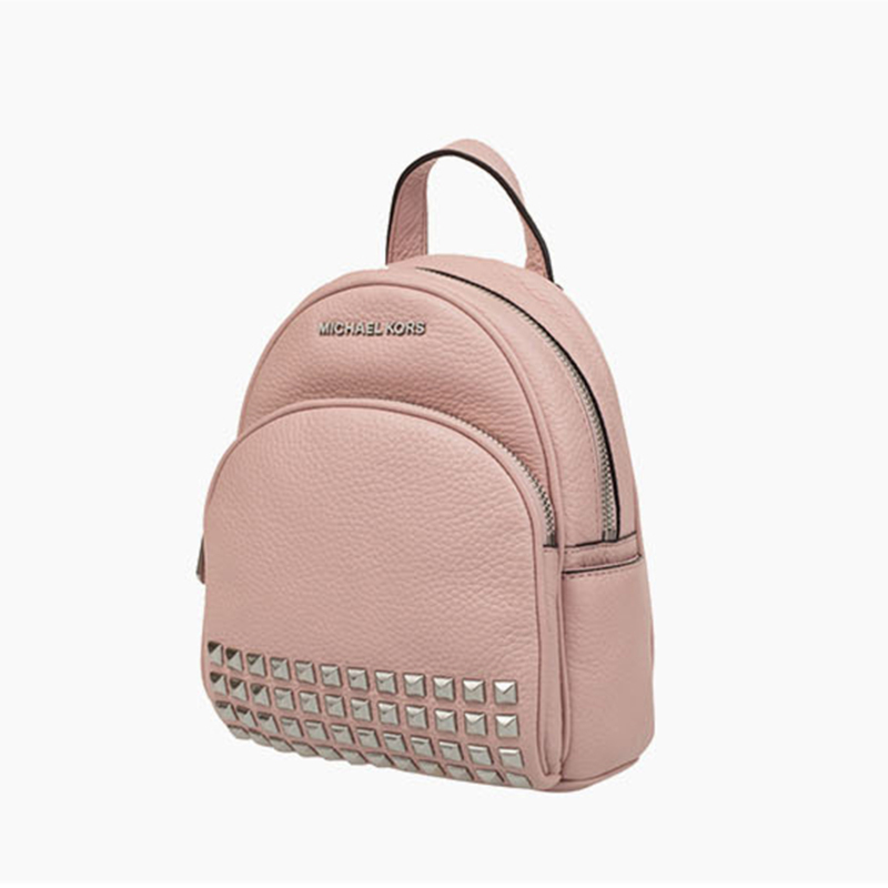 [直营]迈克·科尔斯(MICHAEL KORS) 迷你 ABBEY 皮质铆钉双肩包 拉链款皮革 硬 MK女包