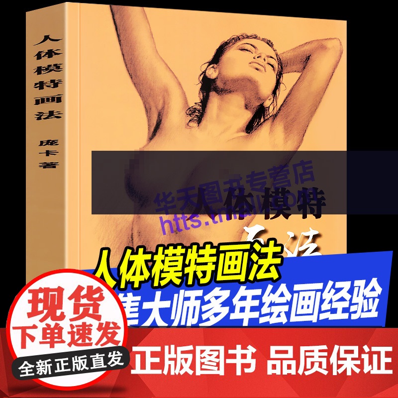人体模特画法 收录大师庞卡人体模特构图姿势造型手绘画铅笔素描速写实用经验技法艺术平面时装游戏动漫商业设计美术师生自学教材