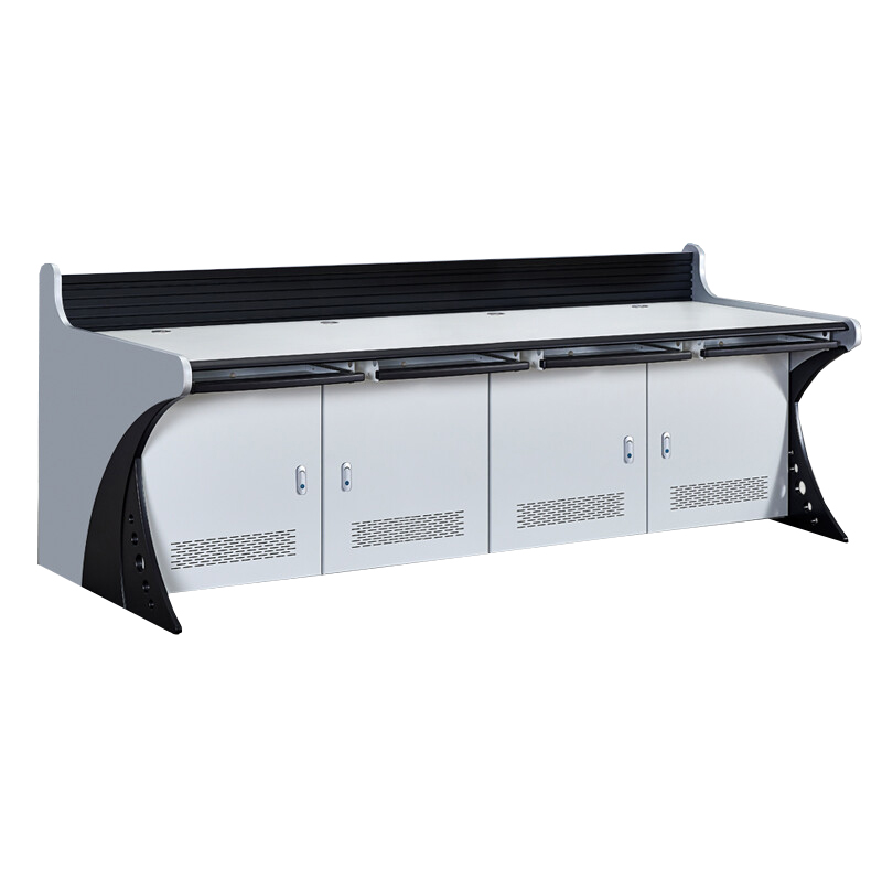 创世人 监控操作台机柜指挥中心控制台调度台机房电脑工作台监控设备柜指挥台指挥桌高清大图