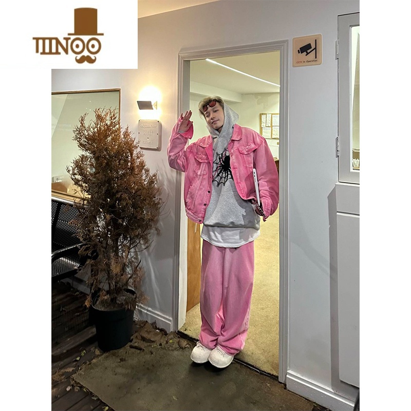 YANXUNECOYEP 2023美式复古蜘蛛印花连帽卫衣高街男女宽松休闲潮流上衣高清大图