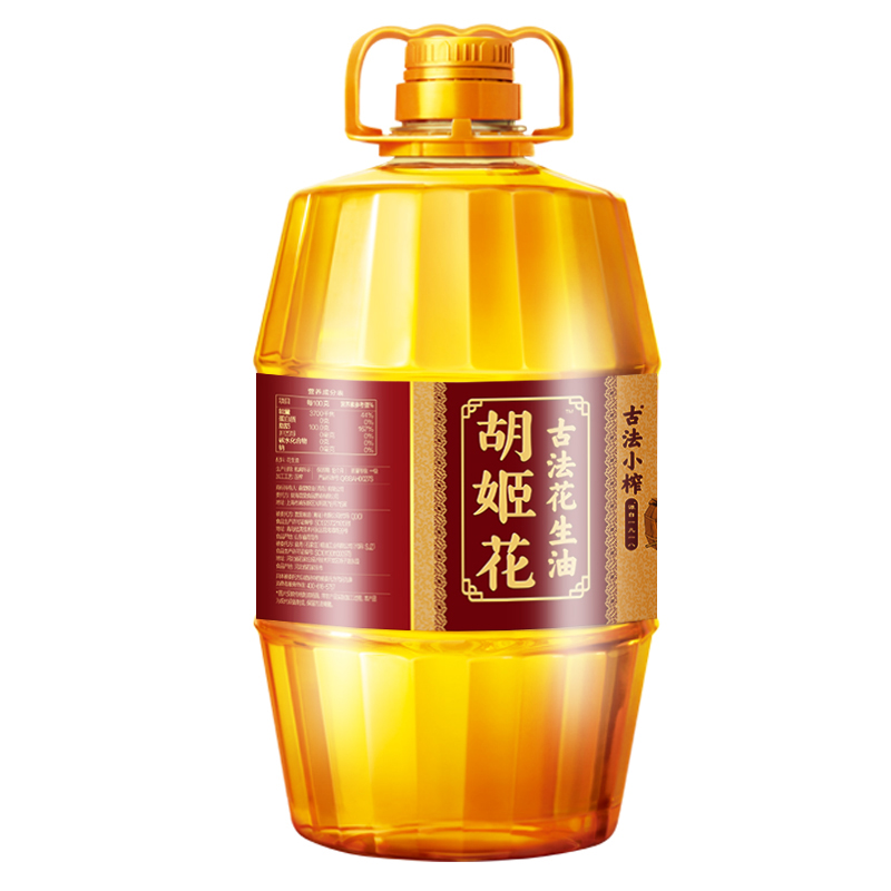 胡姬花食用油古法小榨花生油 5L高清大图