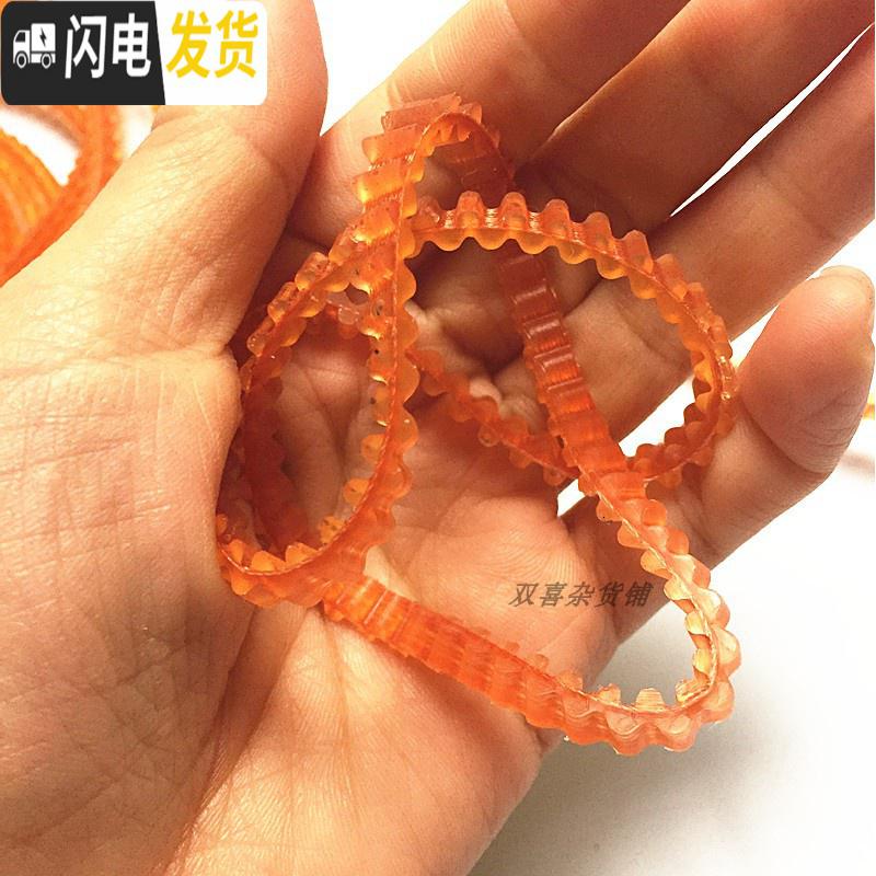 三维工匠老式缝纫机配件家用锁边机小电机马达皮带双齿形牛筋机三角带 老式家用缝纫机皮带(1根)高清大图