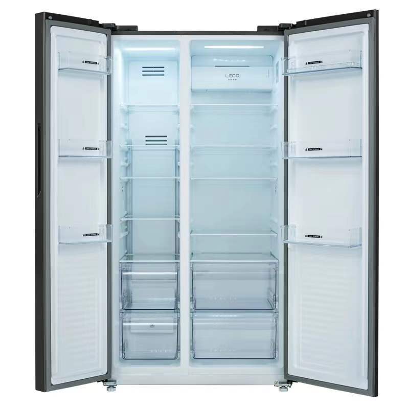 美菱melingbcd548wupb548升对开门冰箱变频无霜钢化玻璃智能wifi雅绸