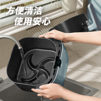 飞利浦(PHILIPS)海星空气炸锅 家用5.6L大容量多功能全自动[可视+不用翻面]双层锅体易清洗HD9257/70