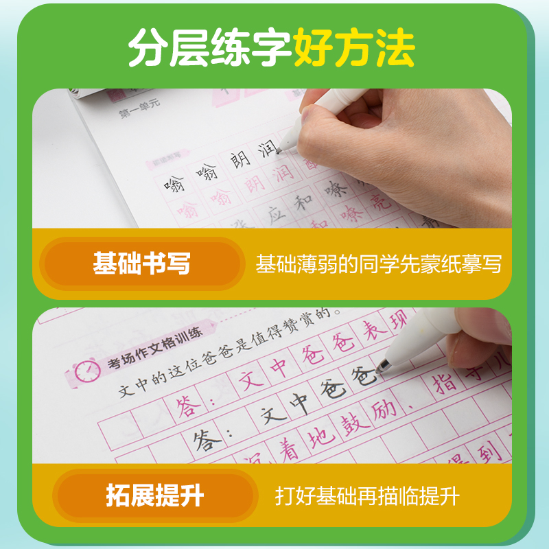 醉染图书初中生写字课课练 9年级 上册9787313248190高清大图