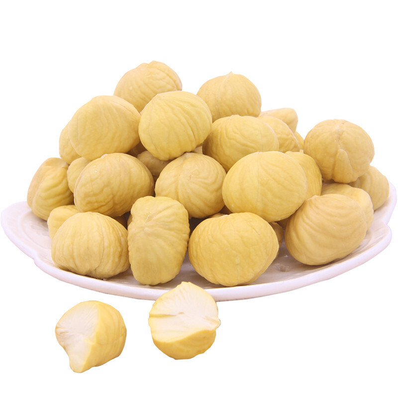 河北迁西新鲜生板栗仁板栗肉手剥去壳去皮栗子肉新鲜蔬菜去内皮500g