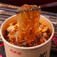 集香草酸辣粉丝桶装126g*2桶 重庆风味速食方便面办公休闲美食