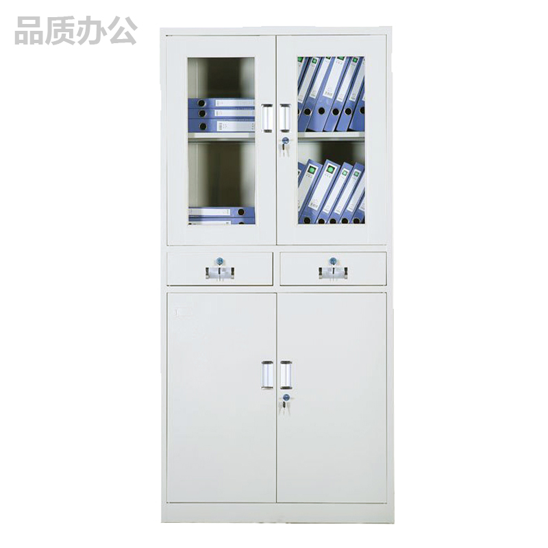 鑫虎威 加厚文件柜 资料柜 钢制办公柜 中二斗器械柜高清大图