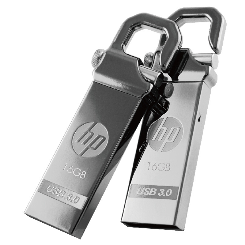 惠普（HP）32GB USB3.0 U盘 x750w 金属黑 高速安全金属钩头优盘