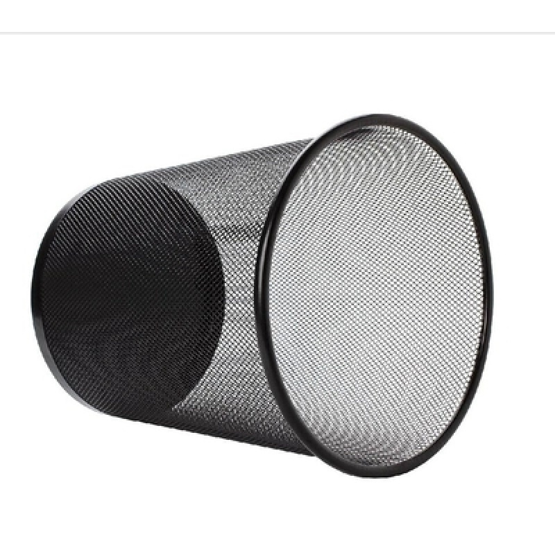 妙洁(MIAOJIE) 垃圾桶 铁网圆形垃圾桶 铁制