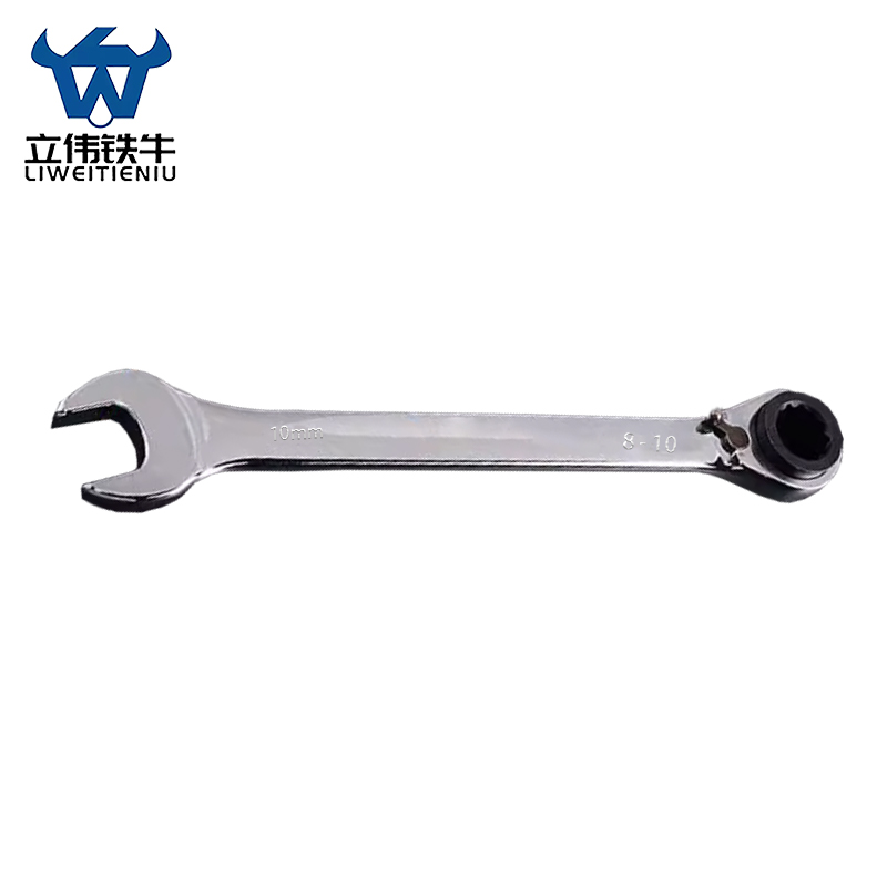立伟铁牛三用双向棘轮开口扳手8-10-10mm/把高清大图