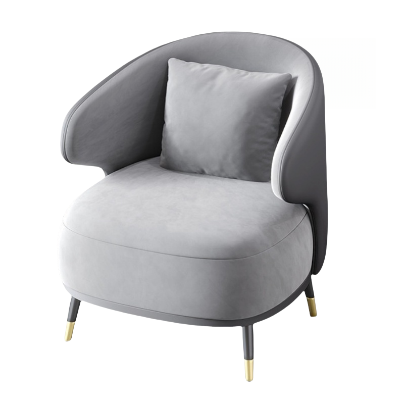 蕃蒂沙发椅灰色 个高清大图