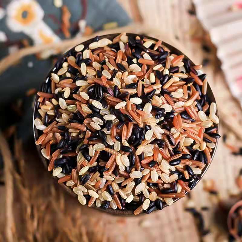 新三色糙米红米黑米糙米粗粮胚芽饭五谷杂粮500g*3袋装高清大图