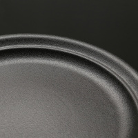苏氏陶瓷(SUSHI CERAMICS)办公家居简易茶盘禅黑日出陶瓷茶盘 直径35cm