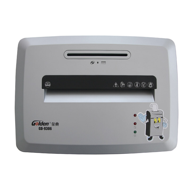 金典(GOLDEN)GD-9306碎纸机 可碎纸6张 22L大容量 条状2*10mm 办公家用粉碎机