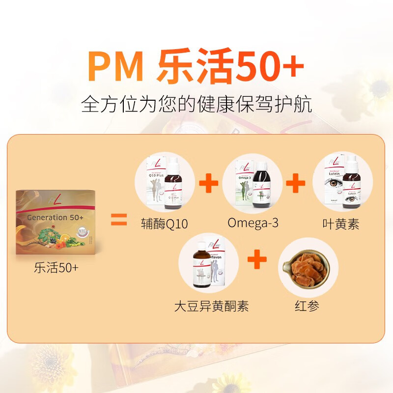 德国FitLine Generation50+复合维生素PM细胞营养素成人中老年营养补充剂改善眼花5g*30袋高清大图