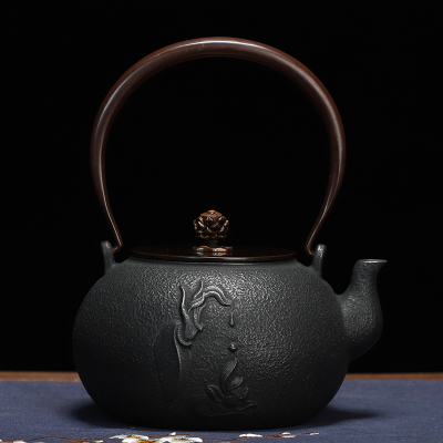 纯手工无涂层铸铁壶烧水壶魅扣泡茶壶专用煮水茶器电陶炉家用 拈花一笑