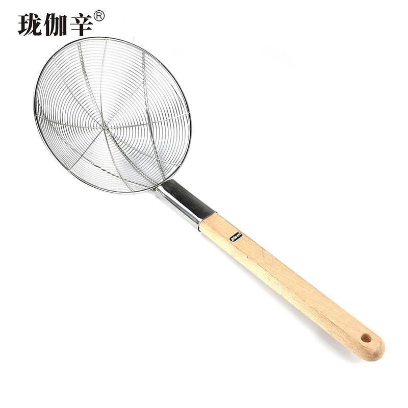 珑伽辛 不锈钢笊篱 大漏勺 过滤网 直径30cm/个高清大图