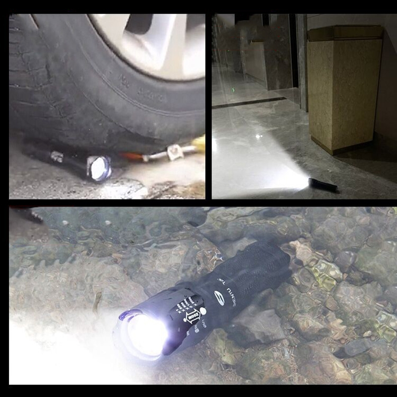 闪电客手电筒强光可充电远射户外家用小便携小型迷你儿童灯led