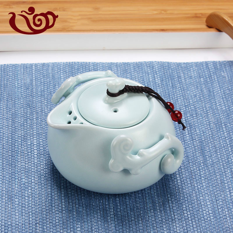 美帮汇祥龙壶西施壶茶具定窑陶瓷功夫茶具整套茶壶茶杯盖碗茶海套装高清大图