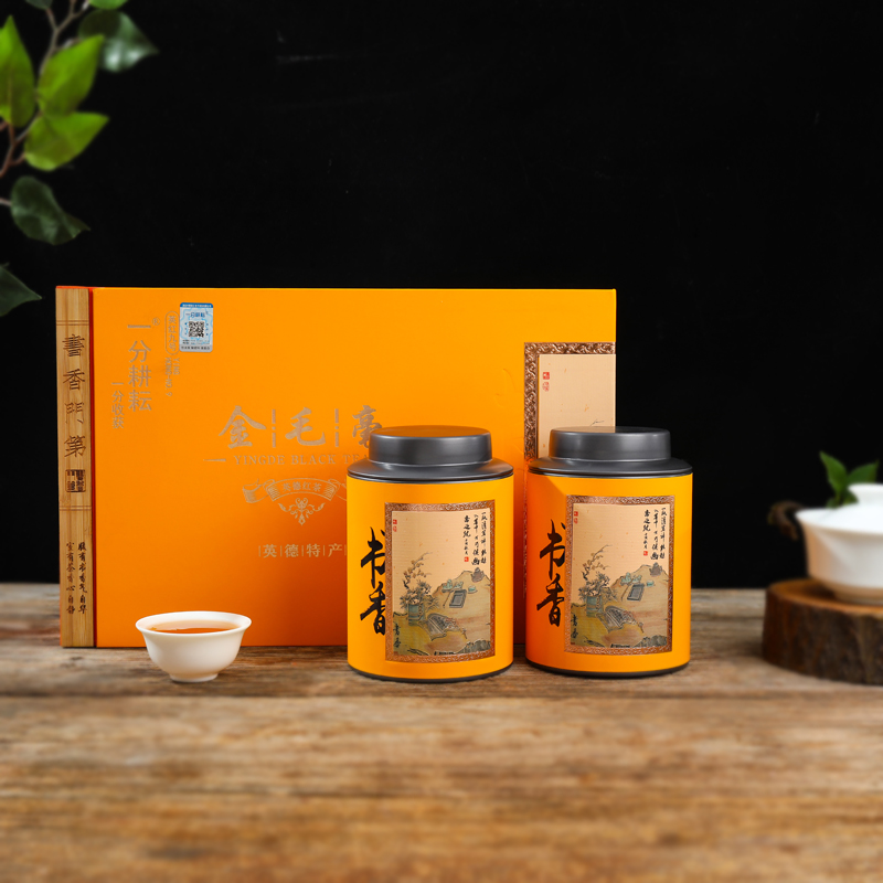 金毛毫特级礼盒装 英红九号1959英德红茶英红9号工夫茶叶250克/盒高清大图