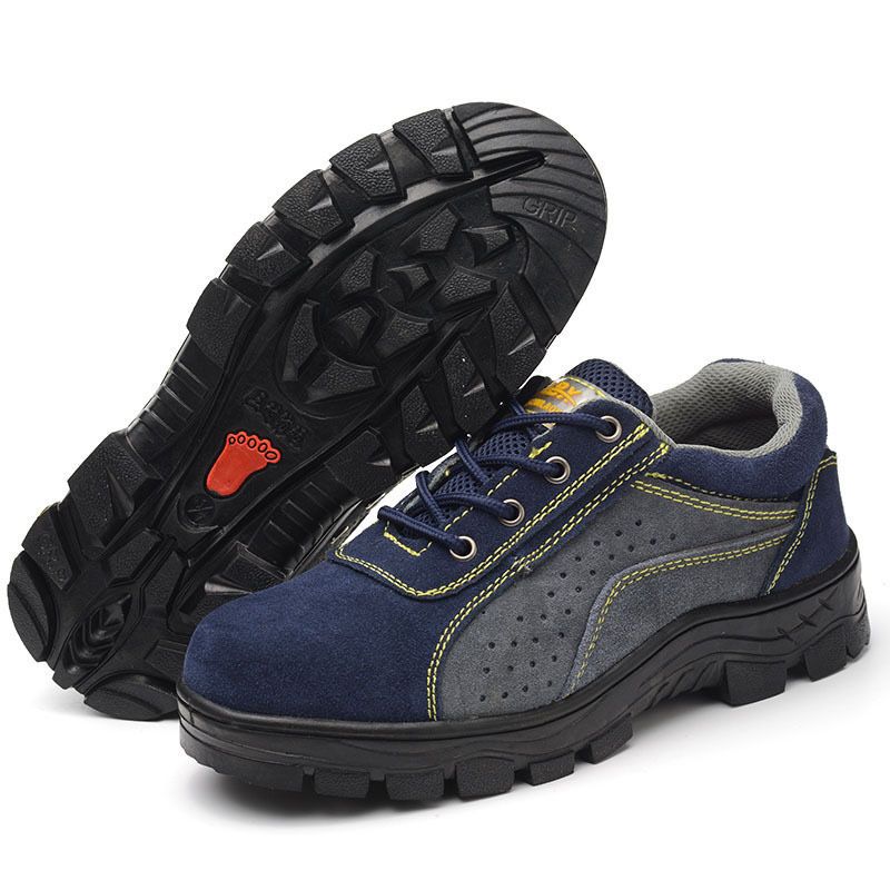 劳保鞋男士新款秋季透气防臭钢包头防砸防刺穿防护安全工地工作鞋钢头